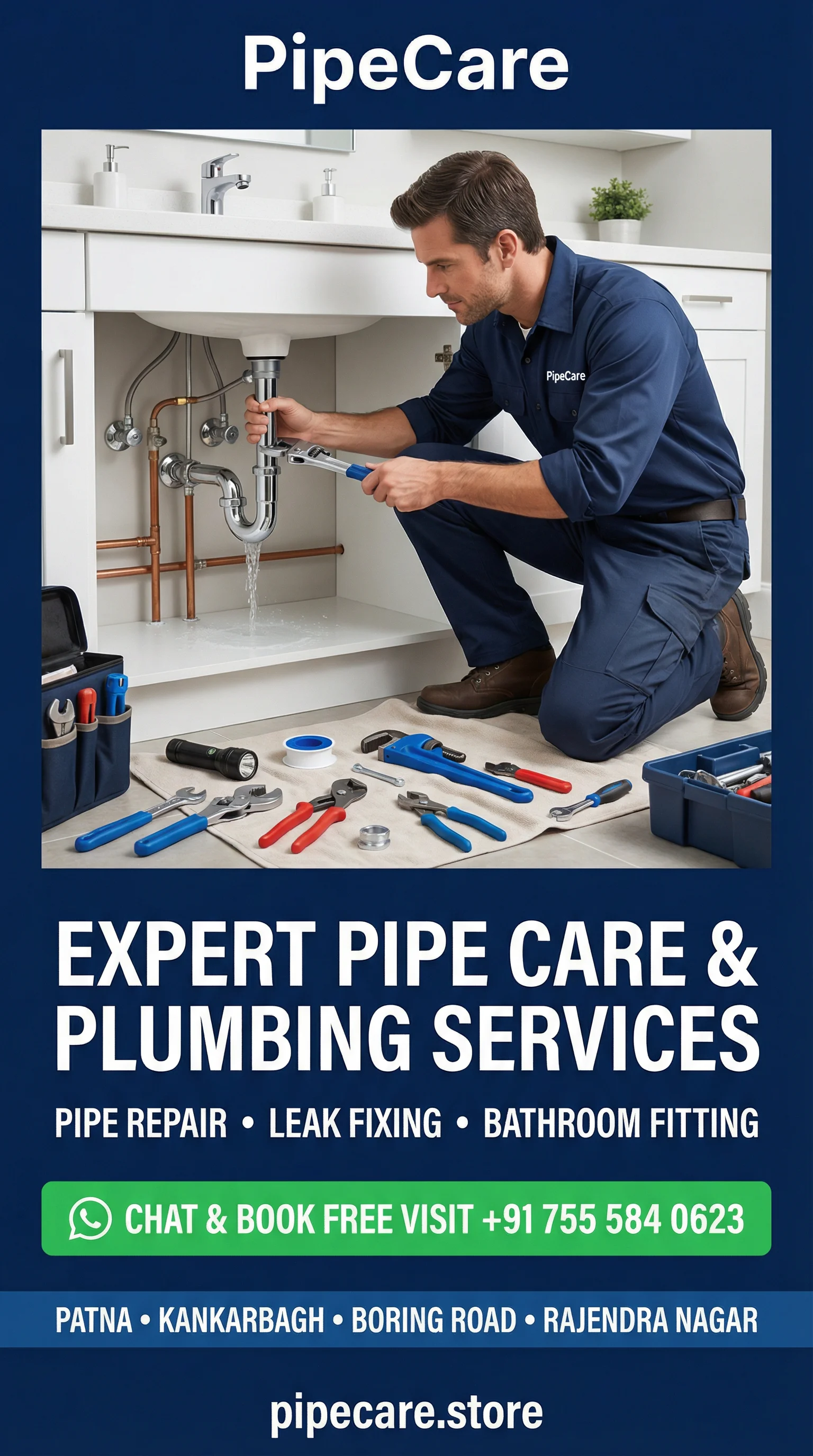 PipeCare – Expert Plumbing Services in Patna